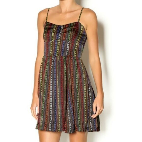 Jack Rainbow Tribal Print Dress Sz M - Picture 1 of 9